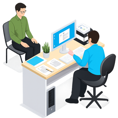 desk informations green